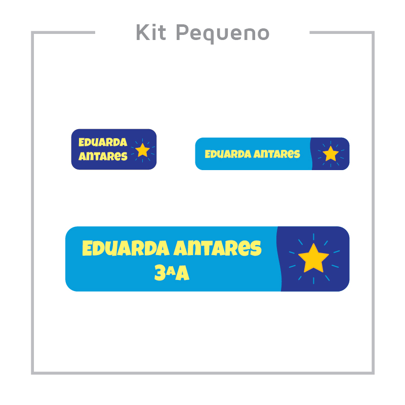 objetos roupas brinquedos etiquetas